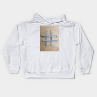 Hashtag Pound Sign Nailed It! Kids Hoodie